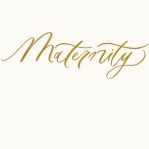 MATERNITY clothes from this point on